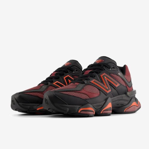 New Balance 9060 Men\'s Sz 12 Athletic Shoes Black Red Sneakers | **New** main image 5